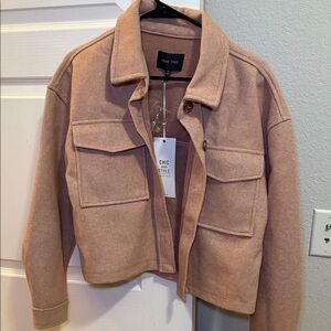 Love Tree Women's Utility Jacket in Tan